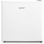 Comfee RCD50WH2(E) Mini-koelkast, 43 liter, koelbox met ijsvak, kleine koelkast voor kamer en kantoor, snelle koeling in de chillerbox, temperatuurregeling, verstelbare poten, 80 kWh/jaar, wit