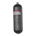 Beste PCP buks 4500psi hogedruksamengestelde cilinder, 6,8 l koolstofvezel container, PCP Paintball luchttank (lege fles), M18*1,5