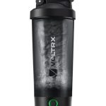 Beste shakebeker VOLTRX Eiwitshakerfles, fusie USB C oplaadbare elektrische eiwitshake-mixer, shakerbekers voor eiwitshakes en maaltijdvervangende shakes, BPA-vrij, 24 oz