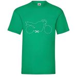 Naked Bike Motorfiets T-shirt voor heren, groen, L