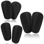 Beste scheenbeschermers HGWOUY 3 paar mini-scheenbeschermers voor voetbal (zwart, mini-L)
