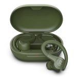 JLab Go Air Sport+ Hardloop Koptelefoon - True Wireless Bluetooth Oordopjes, Over-Ear Haak Oordopjes voor Sport & Fitness, 35+ Uur Speeltijd In-Ear, IP55 Zweetbestendig, Be Aware Mode, Groen
