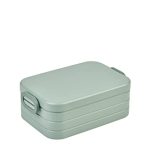 Mepal Take a Break Lunchbox, midi, om mee te nemen, voor 2 sandwiches of 4 sneetjes brood - geschikt voor de vaatwasser, 900 ml, groen (Nordic sage)