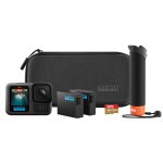 GoPro HERO13 zwarte accessoirebundel - Inclusief de handler (zwevende handgreep), 2 Enduro-batterijen, 2 gebogen zelfklevende houders, 64GB SanDisk MicroSD-kaart, draagtas en meer