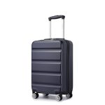 Beste reiskoffer Kono lichtgewicht reiskoffer, handbagage, cabine, groot, middelgroot, klein, harde schaal, lichtgewicht, reistrol, reiskoffer met TSA-slot en stevige 4 spinnerwielen, marineblauw, 20"(55x35x22cm)