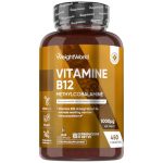 Beste B12 supplement Vitamine B12 tabletten - 450 vegan vitamine B12 micro-tabletten - 1000 mcg methylcobalamine per portie - Meer dan 1 jaar voorraad - Ideaal voor vegetariërs en veganisten - Van WeightWorld