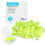 ACWOO Slaapoordopjes, 60 Paar Zachte Oordopjes, Zachte Foam Oordoppen Ruisonderdrukking Herbruikbare Gehoorbeschermer voor Slapen, Werk, Studeren, Reizen (fluorescerend geel)