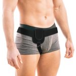 Beste liesbreukband AOGOE Herniaband voor Mannen, Herniaband, Herniabeschermer, Flexibele Verstelbare Herniaband, Ondersteuning Bij Liesbreuk voor Mannen, Ondersteuning Bij Liesbreuk na een Operatie voor Mannen (Zwart)
