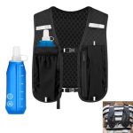 Beste hardloopvest Loopvest voor dames en heren, met 500 ml drinkfles, reflecterend en mobiele telefoonhouder