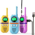 Beste walkie talkie kind Inspireyes walkietalkie voor kinderen oplaadbaar, 48 uur werktijd, cadeau voor jongens en meisjes, buitenspelen, wandelen, kamperen, speelgoed voor kinderen van 3-12 jaar