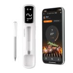 Beste BBQ thermometer INKBIRD Draadloze Vleesthermometer,Bluetooth 5.4,305 m Super Bereik, 60 Min. Offline Opslag, IP67 Waterdicht, Ideaal voor BBQ, Grill en Rookovens
