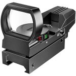 Beste red dot sight Feyachi RS-28 Red Dot Sight met tactische 4 dradenkruizen Richtkijkers past 21 mm/22 mm Rails,Zwart