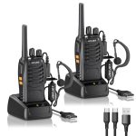 Beste vergunningsvrije portofoon JUCJET BF-88E Portofoons PMR446 Walkietalkies, 16 kanalen, 2 stuks