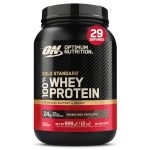 Optimum Nutrition Gold Standard 100% Whey Eiwitpoeder, Double Rich Chocolate, 899g, 29 Porties, Verpakking Kan Variëren