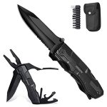 HONZIN Multifunctioneel Multitoolmes Roestvrijstalen Gereedschapstang Outdoor Zakmes voor Kamperen, Survival, Wandelen