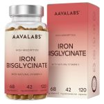 Beste ijzertabletten IJzersupplementen met natuurlijke vit. C - Effectieve ijzertabletten met 42 mg actief ijzer - IJzersupplementen voor vrouwen en mannen met hoge biologische beschikbaarheid - GMO-vrij, 120 capsules