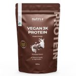 Nutri + veganistische Eiwitten met Chocoladesmaak1 kg - Eiwitpoeder met een laag Suikergehalte 3k voor Spiergroei - lactosevrij Eiwit - Eiwitisolaat