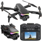 F417PRO FPV-drone met camera voor volwassenen, kinderen en beginners, LCD-scherm afstandsbediening, 1080p instelbare mini-drone met borstelloze motor, 3D-flips, Type-C-aansluiting,speelgoedcadeau