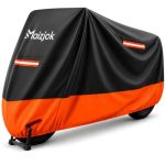Beste enduro motor Maizjok® Waterdichte Motorhoes Buiten, 210D Motorhoes voor Motorfiets | XXL Regenhoes Weerbestendig UV Winter, voor Adventuremotor, Toermotor, Cruiser, Sporttoermotor, Chopper en GT-scooter