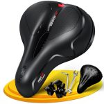 SPGOOD Fietszadel, Comfortabel, Zacht Traagschuim, Ergonomisch, 25 X 21 cm