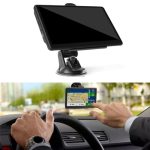 Beste navigatiesysteem voor ouderen Auratrove 7 Inch GPS Navigator voor Auto en Truck, Europese Kaarten met Voice Broadcast en HD Touch Screen, Draagbaar Navigatiesysteem voor Oudere Bestuurders