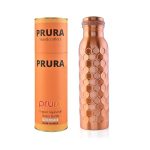 PRURA koperen waterfles Een lekvrije Ayurvedische pure koperen fles