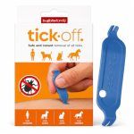 tick-off® | Gepatenteerde tekentang voor mensen | Tekenverwijderaar met 2 maten tekenhaken & ergonomisch handvat | Dubbelzijdig voor honden, katten, paarden | Klinisch getest | Eénvoudige verpakking