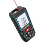 Beste afstandsmeter Lasermeetapparaat 50 m, MiLESEEY laserafstandsmeter met 2 waterpassen, nauwkeurigheid ±2 mm, 2 inch LCD-achtergrondverlichting, Pythagoras-modus, afstandsmeting, oppervlakte-/volumeberekening