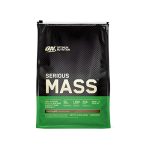 Beste weight gainer Optimum Nutrition Serious Mass Proteïnepoeder, Hoog in Calorieën voor Gewichtstoename, met 25 Vitamines en Mineralen, Creatine Monohydraat en Glutamine, Chocoladesmaak, 16 Porties, 5.45 kg