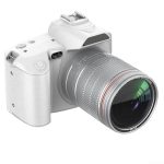 D5 digitale spiegelreflexcamera, 23 x 16 x 11,8 cm, digitaal met camera, dubbele lens, spiegelreflexcamera, 16x zoom voor beginners, buiten thuis (wit)