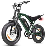 ESKUTE V202 Elektrische Fatbike voor Volwassenen, 20×4.0 All Terrain E-Bike met 48V 20,8Ah Afneembare Accu, 65Nm Motor, Volledige Vering, NFC en 7 Versnellingen