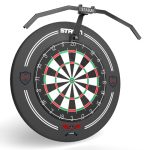 STASUN TOR135 Led-dartbordverlichting, inklapbaar dartbordverlichtingssysteem voor het hele bord, professionele dartaccessoires met instelbare hoek en helderheid, geen zijdelingse schittering
