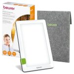 Beste lichttherapie lamp Beurer TL 30 Daglichtlamp, daglichtsimulatie, lichttherapielamp met lichtsterkte ca. 10.000 lux op 10 cm afstand, medisch product met LED-technologie, flikker- en UV-vrij, variabele voet en opbergtas