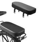 Beste achterzitje fiets LEXICANMHS Fiets Achterzitje Kussen, Zwart PU Fiets Achterzadel, Comfortabel Fietszadel, Mountainbike Achterzitje Kussen, Kinder Achterzitje voor Schoolsporten, Trailrijden, Afmetingen: 31 x 15 x 4cm
