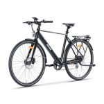 Varstrom Elektrische fiets 700C voor heren, motor 250 W, accu 36 V 10 Ah, 8 snelheden, lekvrije banden, autonomie 80 km, perfect voor steden en lange afstanden (zwart)