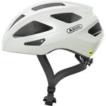 ABUS Macator MIPS racefietshelm - instapmodel fietshelm met scherm - geschikt voor vlecht-/staartdragers - voor mannen en vrouwen - wit, maat M