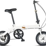 Beste vouwfiets 14 Inch Volwassen Vouwfiets, Opvouwbare Stadsfiets Variabele Snelheid Mobiele Draagbare Lichtgewicht Vouwfiets Voor Studenten En Stedelijke Pendelaars B,14inch