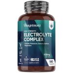 Elektrolyten tabletten - 930 mg - Met chloride, natrium, kalium, magnesium en calcium - Suikervrij - 180 vegan tabletten voor 6 maanden voorraad - Gemaakt in het Verenigd Koninkrijk - WeightWorld