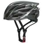 Favoto Fietshelm Voor volwassenen Fietshelm met Afneembare Binnenvoering Verstelbare Racefietshelm Scooterhelm Mountainbike MTB-helm 54-62cm voor Heren en Dames TUV-gecertificeerd (Koolstofvezel)