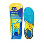 Beste inlegzolen wandelschoenen Scholl GelActiv Everyday inlegzolen voor mannen, de hele dag comfortabele voeten, traagschuim demping en GelWave-technologie passen zich aan de voeten aan en bieden maximaal comfort, maat 40-46,5