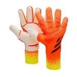 HISTARSTORE5 Voetbalkeepershandschoenen, sterke grip, antislip en ademend, voor volwassenen en kinderen (oranje, 8)