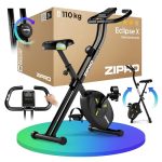 ZIPRO Hometrainer Fiets Fitness Opvouwbare Magnetische 8 Niveaus Fitnessfiets Stille Thuis Cardio Apparaat Trainen Oefenfiets Compacte Inklapbare Fietstrainer Training Stationaire Cycle - Eclipse X