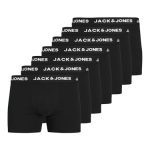 JACK& JONES Boxershorts 7-Pack Basis Boxershorts Korte Onderbroeken Logo Print Ontwerp JACHUEY, Colour:Black, Pant Size:XL