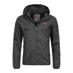 Beste regenjas Höhenhorn Rigi Regenjas voor heren, met capuchon, voor vrije tijd en outdooractiviteiten, Midnight Zwart, L