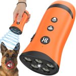 Beste anti blaf apparaat Anti Blaf Apparaat voor honden, ultrasoon afschrik apparaat tegen blaffende honden, 15m bereik, 3 modi antiblafapparaat met LED, oplaadbare ultrasone blafstopper binnen en buiten