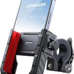 JOYROOM Mobielhouder voor Fiets, Motorfiets, 【Anti-shake Schokdemper】【1S Snelspanner】, Universele Telefoonhouder voor Stuur en ook voor iPhone 17/16/15, Samsung S26/S25 (4,7-7 inch)