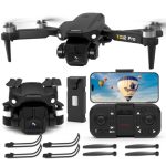 Toladrone TD12PRO Drone met Camera 1080P, Borstelloze Motor, Drones voor Volwassenen, 90° Motorisch Verstelbaar, Windbestendigheid Niveau 3, App-bediening, Opvouwbare Quadcopter voor Beginners