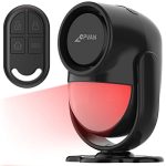 CPVAN PIR Bewegingsmelder Alarm, Bewegingssensor Met Afstandsbediening, 125 dB, Anti-Diefstal Alarmsysteem Voor Huis, Camper, Flat, Auto, Garage, Kantoor, Winkels. Model: CP2-Pro, Zwart