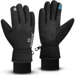 WESTWOOD FOX Waterdichte winterhandschoenen voor dames en heren, winddicht, warme skihandschoenen, touchscreen, antislip griphandschoenen voor fietsen, snowboarden, wandelen, hardlopen, autorijden en