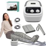 Beste bloedcirculatie apparaat benen Edicare, Pressotherapie voor thuis, voor vermoeide benen en voeten, 6 ventielen, bevordert een betere doorbloeding, lymfedrainage, eenvoudig in gebruik, professioneel effect (apparaat, benen, arm)